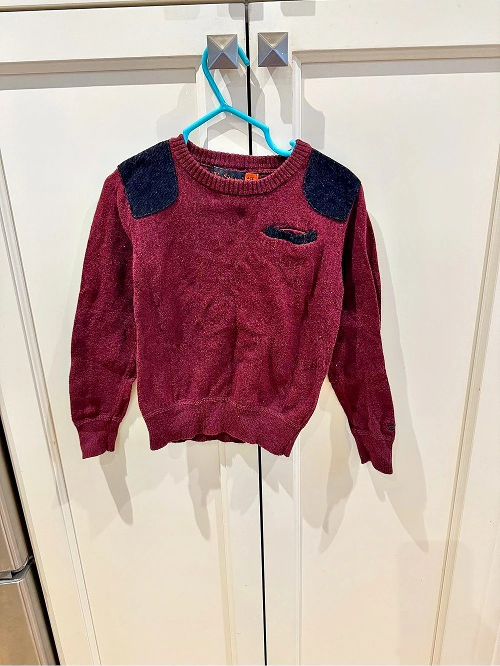 Ben Sherman Boys Sweater Burgundy & Black Size 2-3Y
